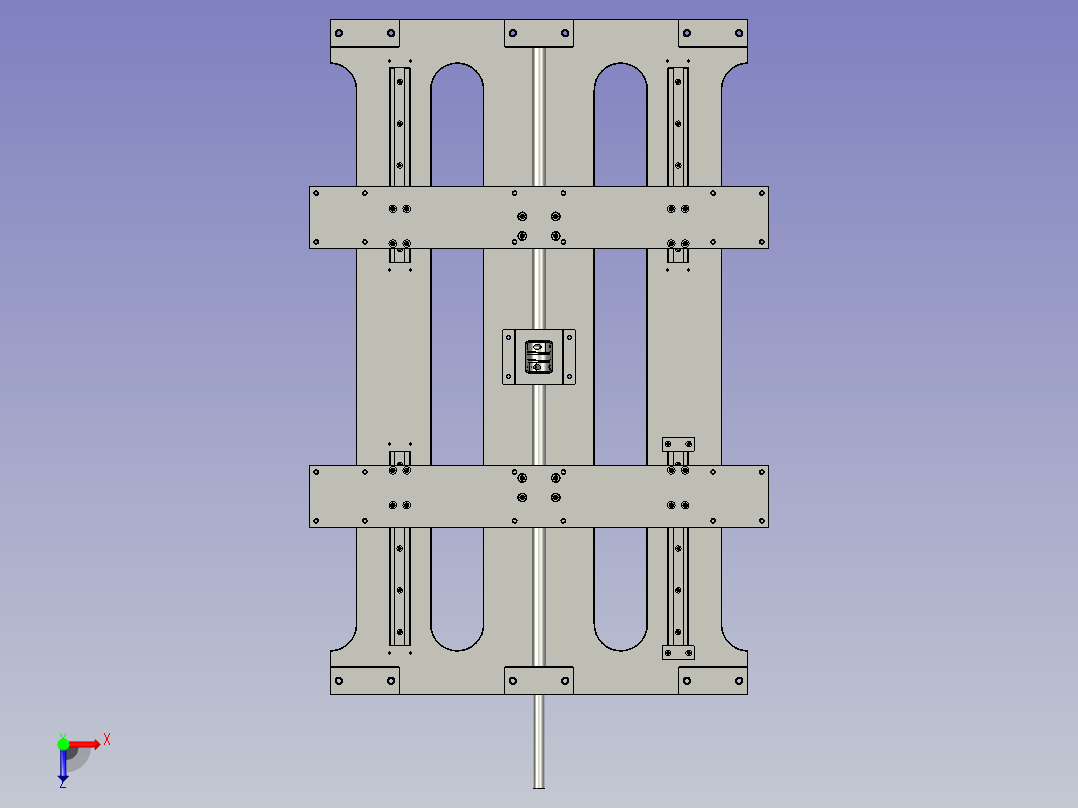 纸箱打包双组倍链传送生产线设计SJ-开合装置-V3俯视图
