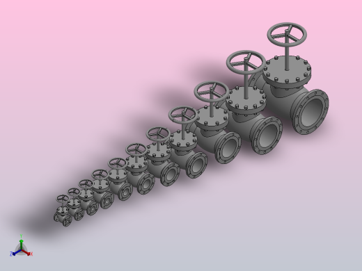 截止阀150正等轴测缩略图
