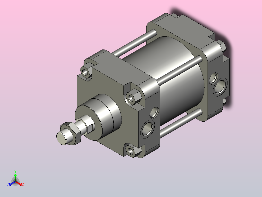FESTO气缸DNG-100-40-PPV-A---_0_正等轴测图