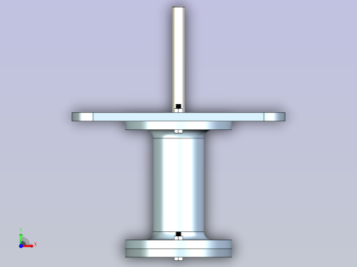 气缸活塞模型前视缩略图