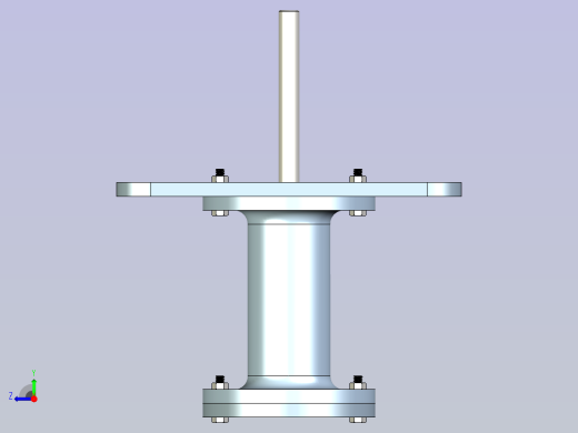 气缸活塞模型右视缩略图