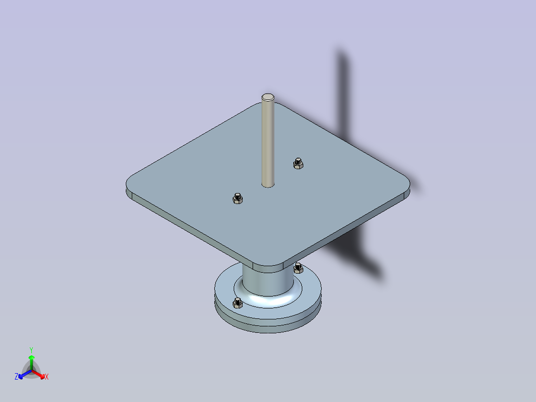 气缸活塞模型正等轴测图