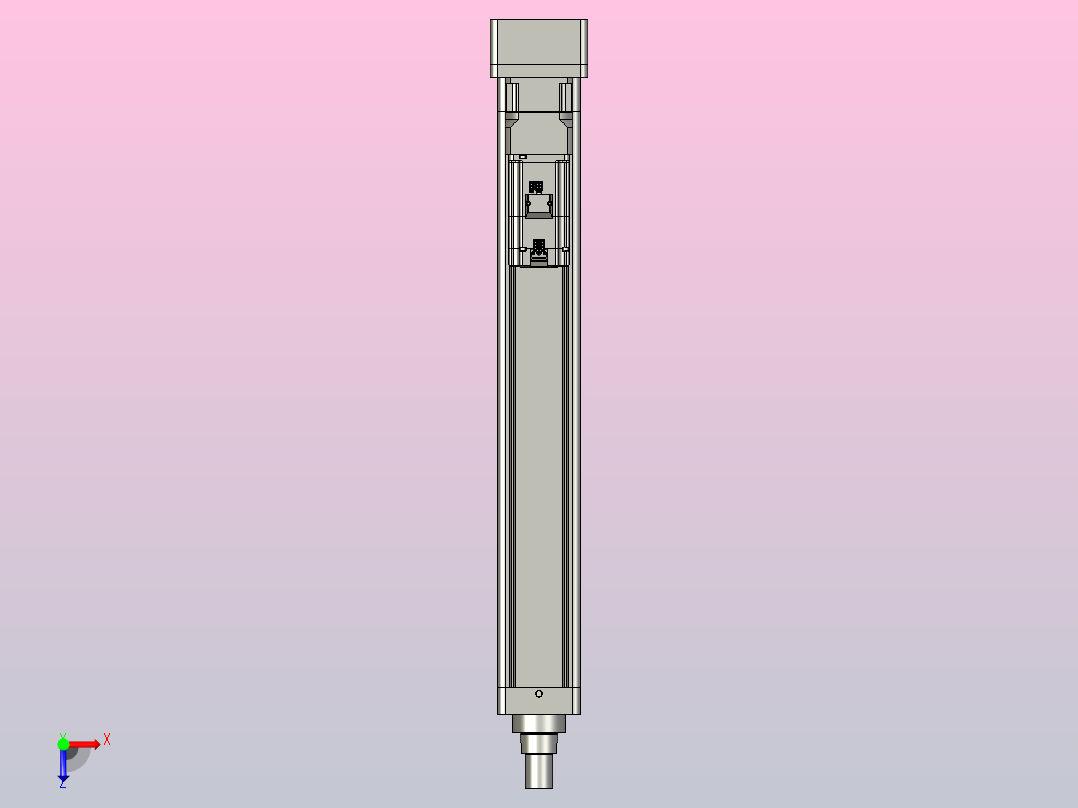 轻载电动缸TPA-ESR100-3210C-L600-MR-W-P75-JX-C3俯视图