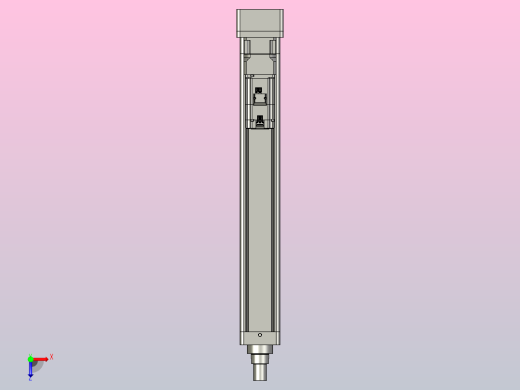 轻载电动缸TPA-ESR100-3210C-L600-MR-W-P75-JX-C3俯视缩略图