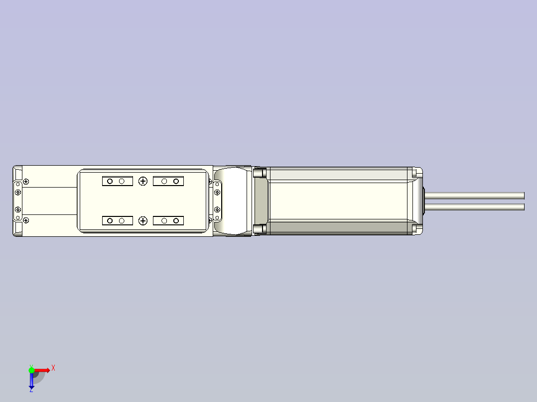 IAI电缸电动滑台RCS4-SA7C-WA-200-4-50-T2-P_0-0_俯视图