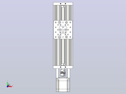 C-Beam线性执行器250mm前视缩略图