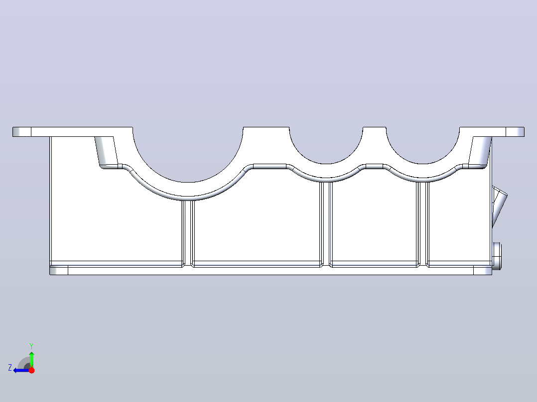 减速器壳右视图