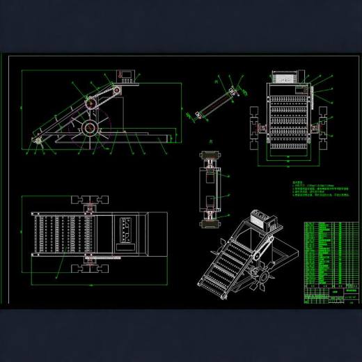 一种湖面垃圾清理装置的设计（SW+CAD+说明书）缩略图