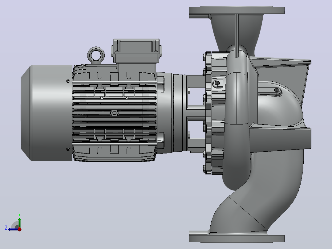 LPC4l 125-250 7.5泵右视图