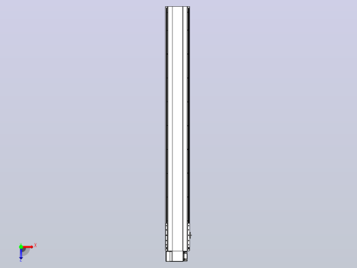 皮带直线轴半封闭可选导轨TPA-HNB-202D-140-L1700-LP-Y-P75-N3俯视缩略图