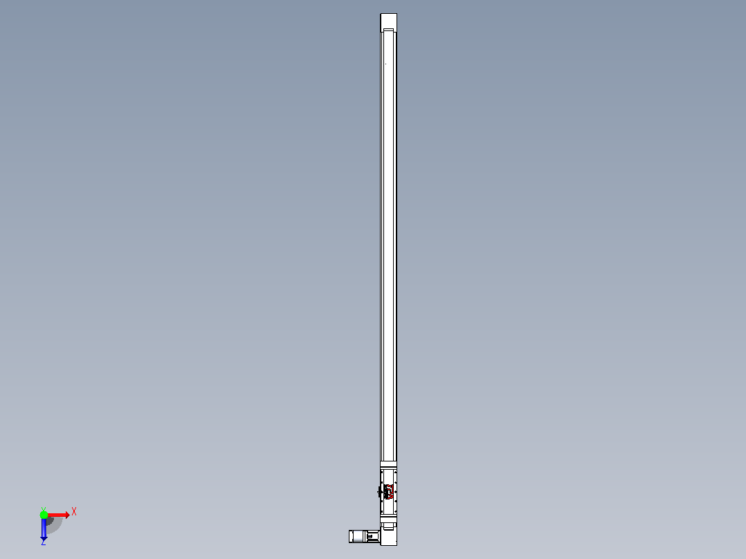 伺服电机集成皮带传动直线执行器TPA-OCB-80-140-L2050-DL-J60-N3俯视图