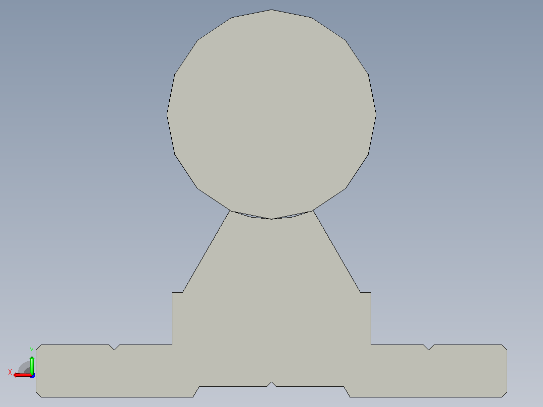 简化线性导轨SBR20后视图