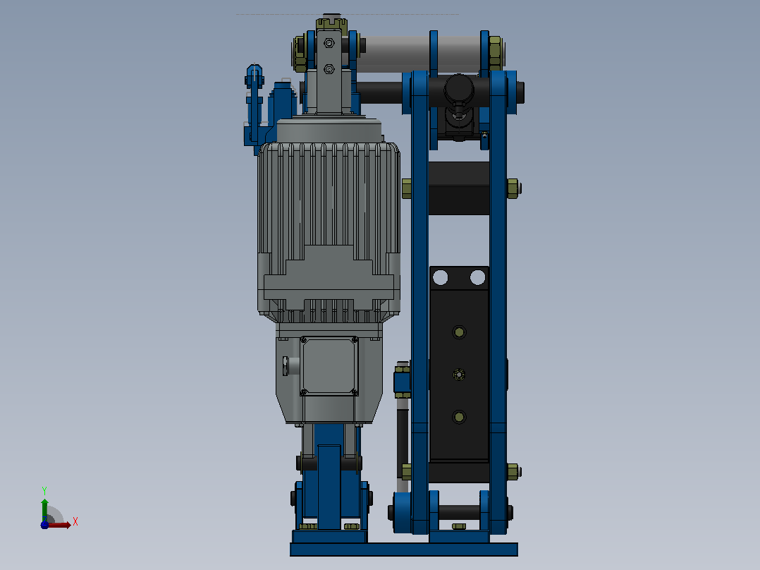YP41系列电力液压盘式制动器YP41-4500-800×30-ⅠA-CL.RL.WL.HL前视图