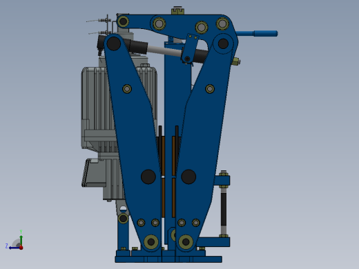 YP41系列电力液压盘式制动器YP41-4500-800×30-ⅠA-CL.RL.WL.HL右视缩略图