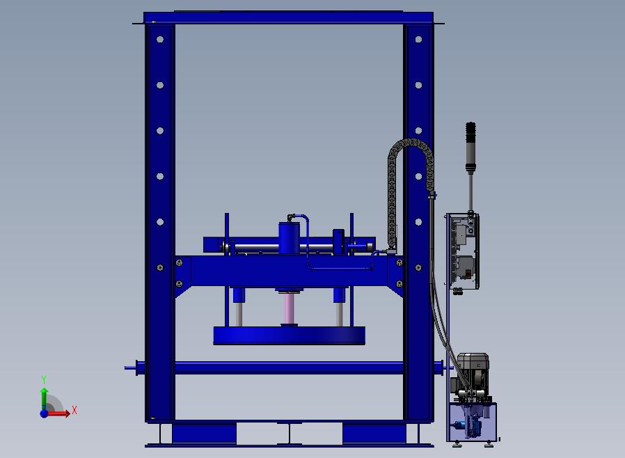 B16-举升液压机前视图