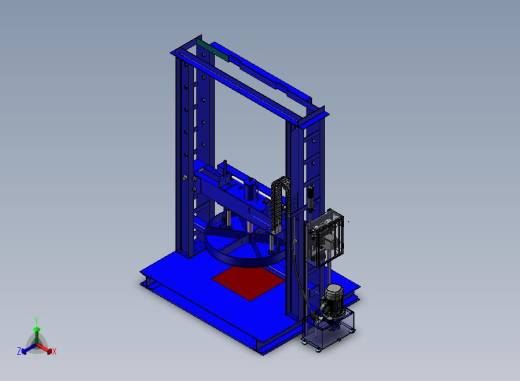 B16-举升液压机正等轴测缩略图