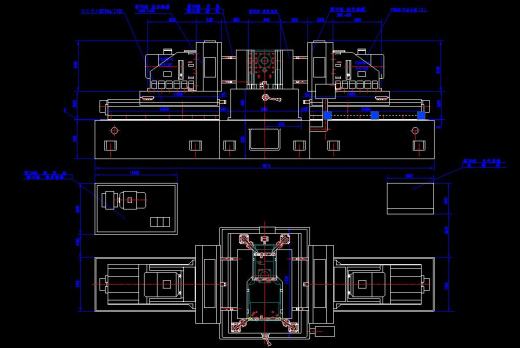 后桥壳体双面钻组合机床总体及左主轴箱设计缩略图