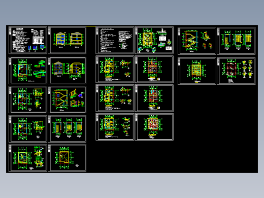私人三层别墅建筑结构图