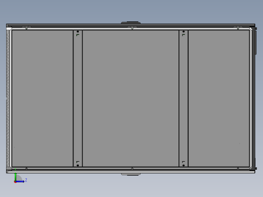 9折型材框架型通讯柜 sw16可编辑左视缩略图