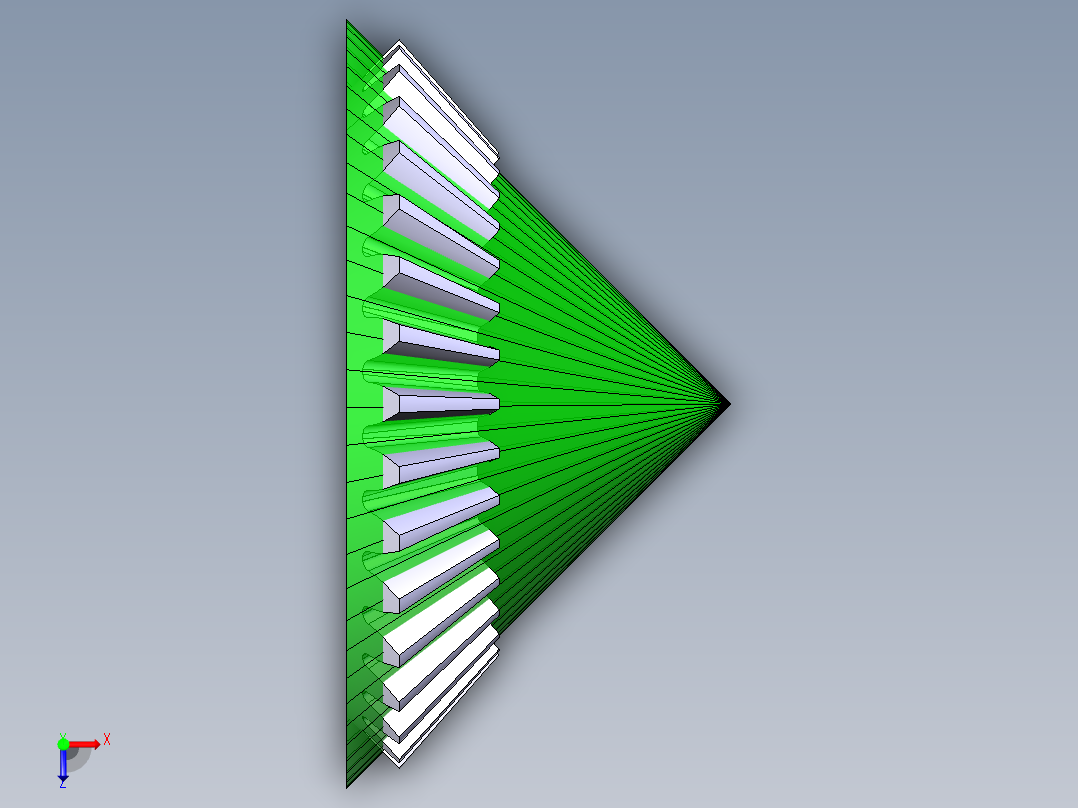 5_CATIA蜗轮蜗杆齿轮齿条俯视图