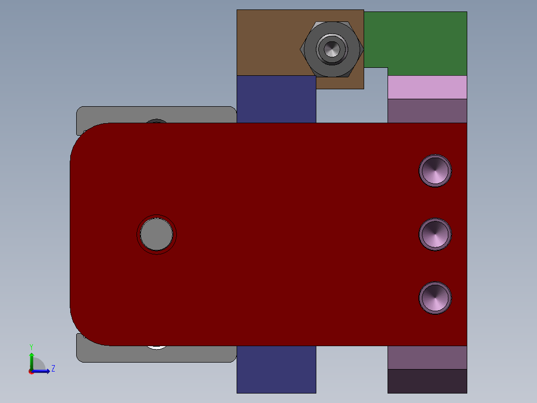 非标滑台气缸461460左视图