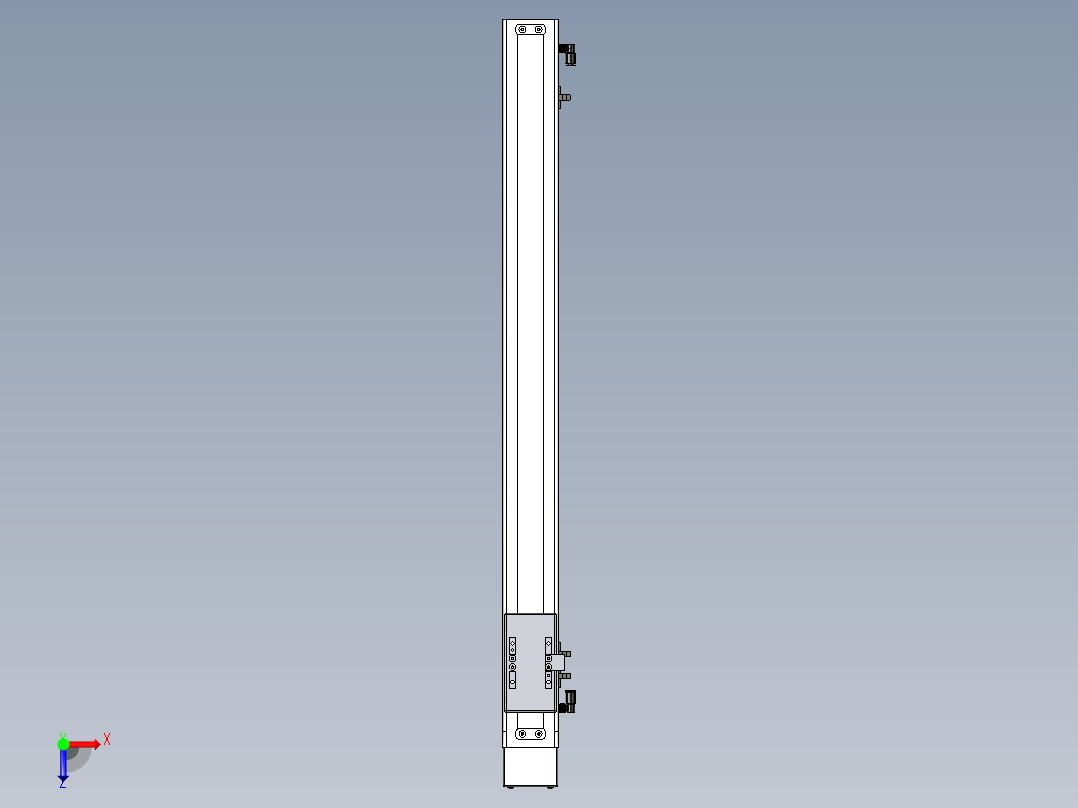 Toyo东佑达直线模组-ECH6-650-BM+煞車俯视图