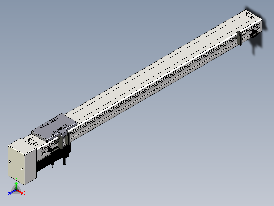 Toyo东佑达直线模组-ECH6-650-BM+煞車正等轴测图