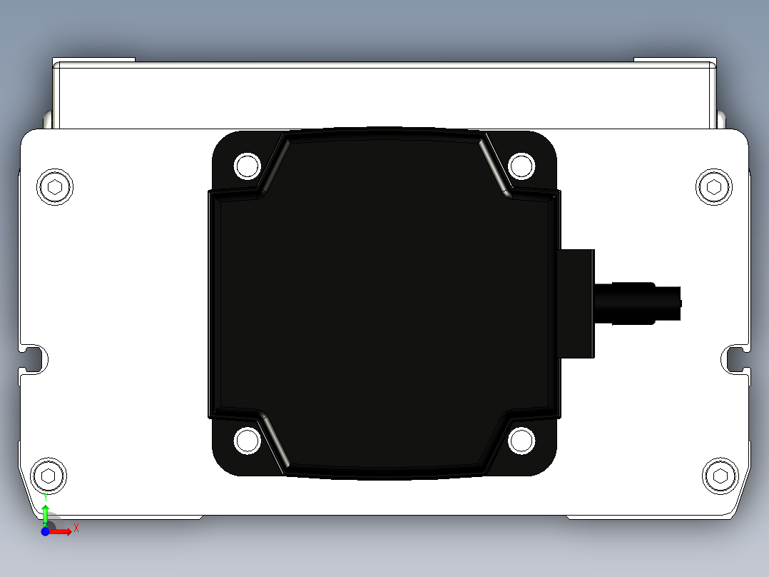 Toyo东佑达直线模组-ECH17-250-BC-750W+煞車-A2-本體移動前视图
