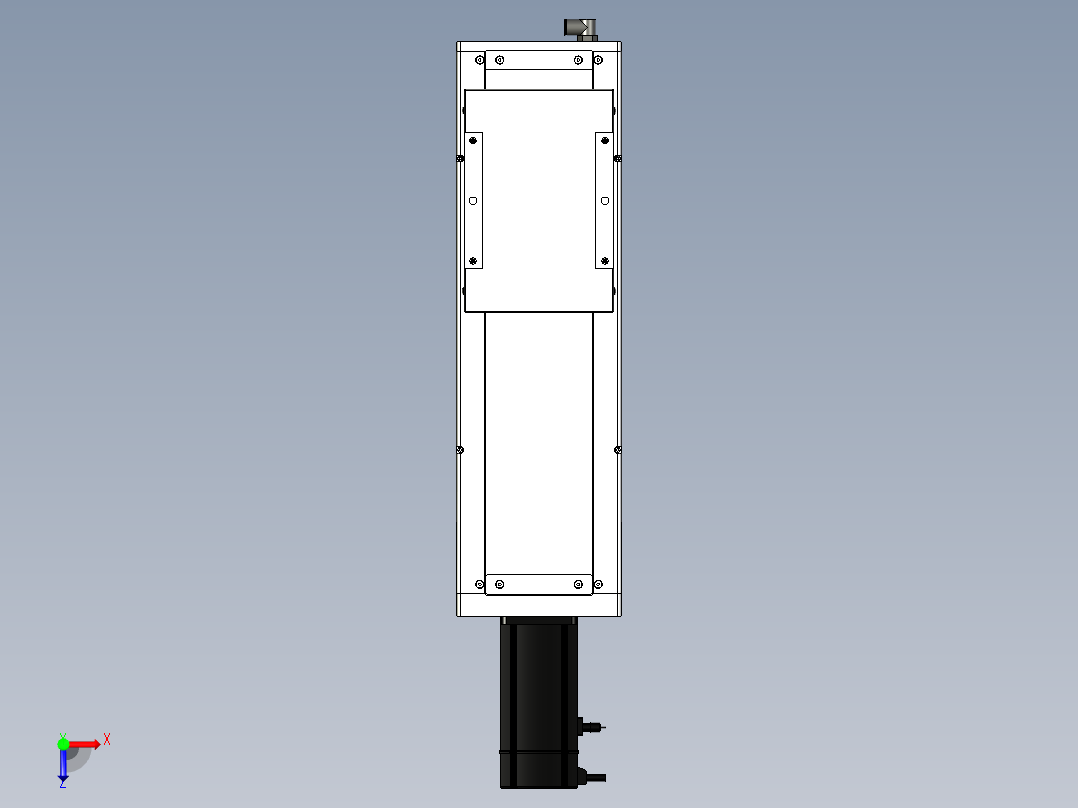 Toyo东佑达直线模组-ECH17-250-BC-750W+煞車-A2-本體移動俯视图