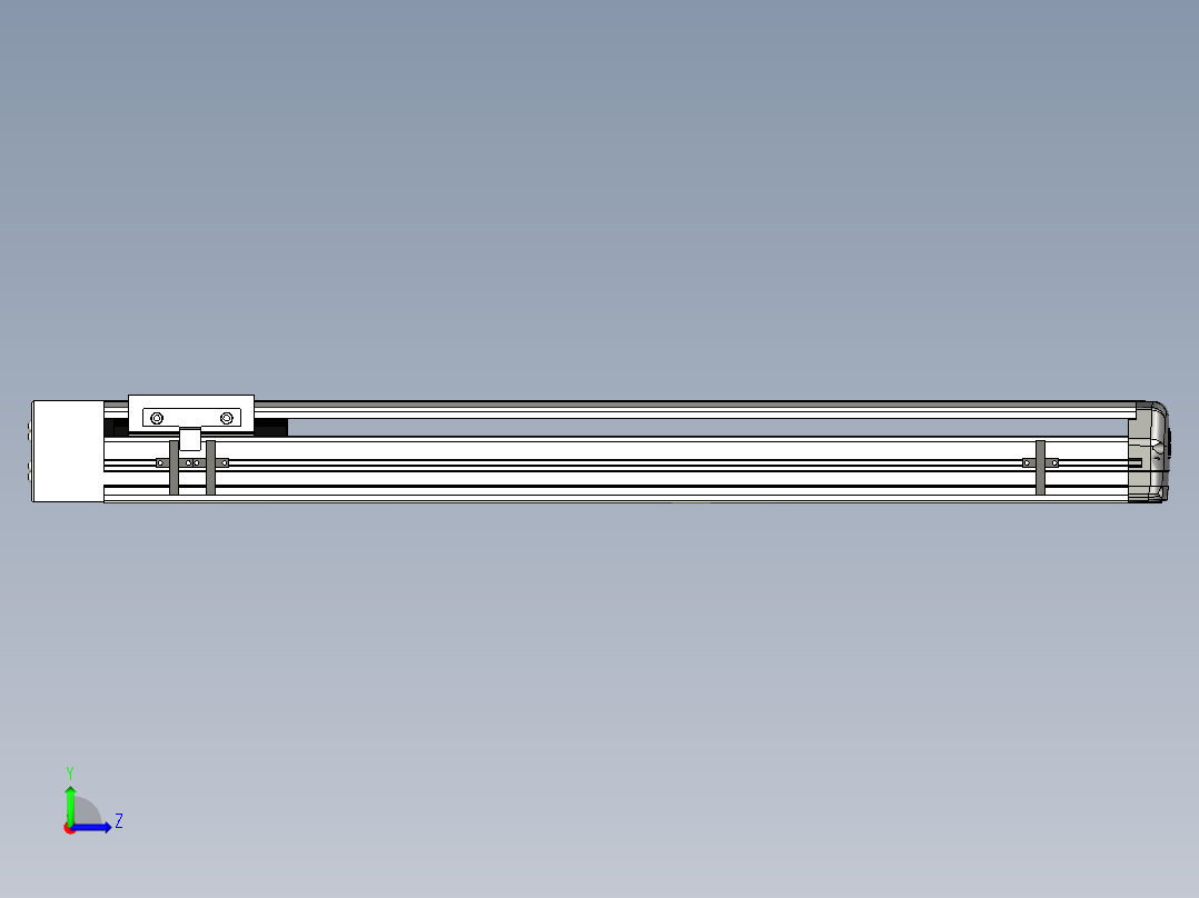 Toyo东佑达直线模组-ETH13-600-BR-200W+煞車左视图