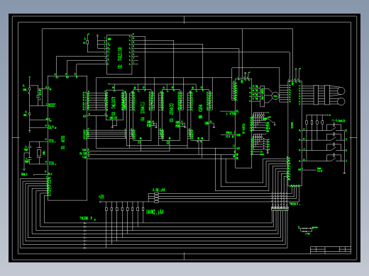 C6140数控横向进给传动机构cad图纸+电路图 数控车Z轴进给机构CAD