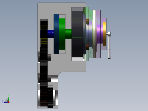 采煤机摇臂低速区轴承故障分析右视缩略图