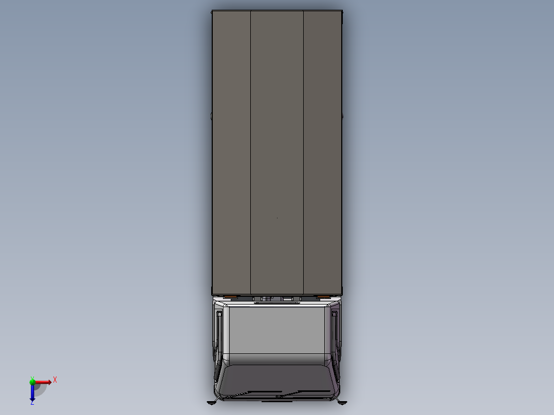 13.厢式货车 3d模型图纸俯视图