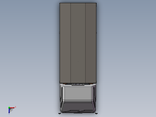 13.厢式货车 3d模型图纸俯视缩略图