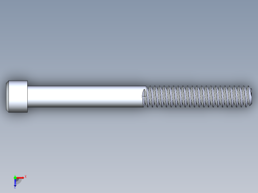 粗螺纹 SHCS 螺钉-SHCS 10-24.x2.STEP俯视缩略图