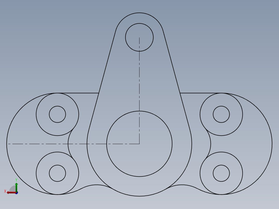 SW建模练习题-practice 5后视图