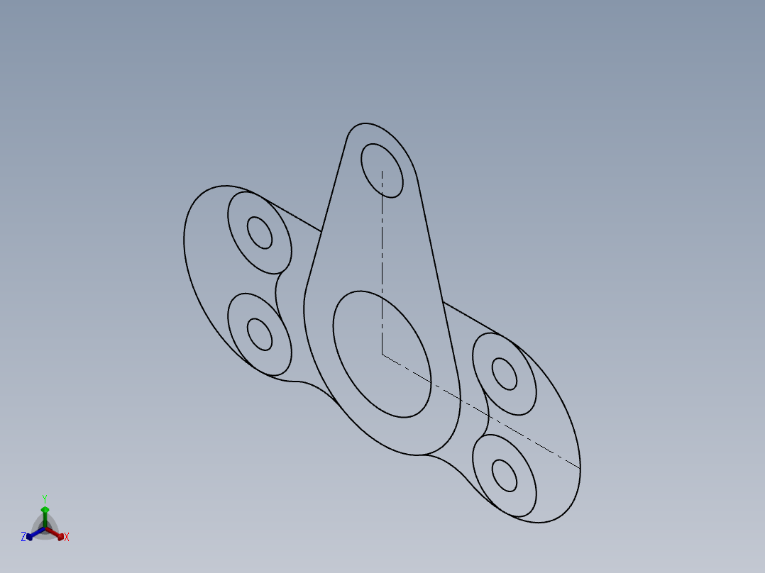 SW建模练习题-practice 5正等轴测图