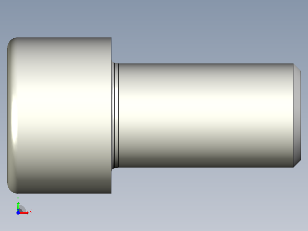 螺钉-DIN_912-M22x40.stp前视图