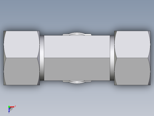 卡套式工业通用硬管接头EO_Adjustable_locknut_branch_tee_TEE20SMCF俯视缩略图