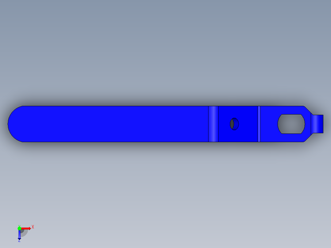 管道手动球阀-水管开关阀-手动阀门395_04_E_1_handle俯视图