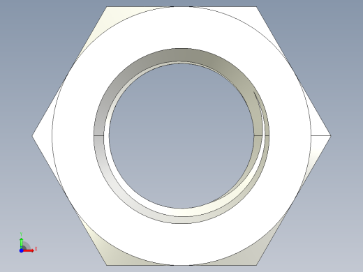 DIN 934 螺母-M36 Nut.STEP前视缩略图