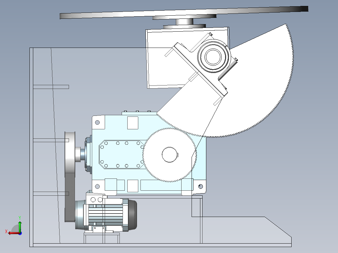 焊接变位机后视图