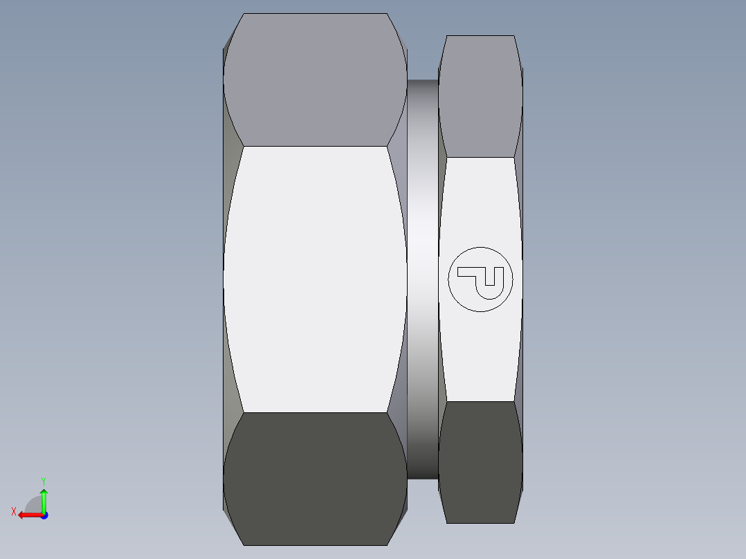 卡套式工业通用硬管接头EO_Blanking_plug_for_tube_ends_ROV42ZL71后视图