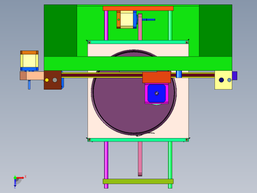 三轴单头针筒自动涂胶设备俯视缩略图