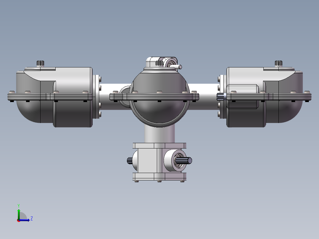 变速机模型左视图