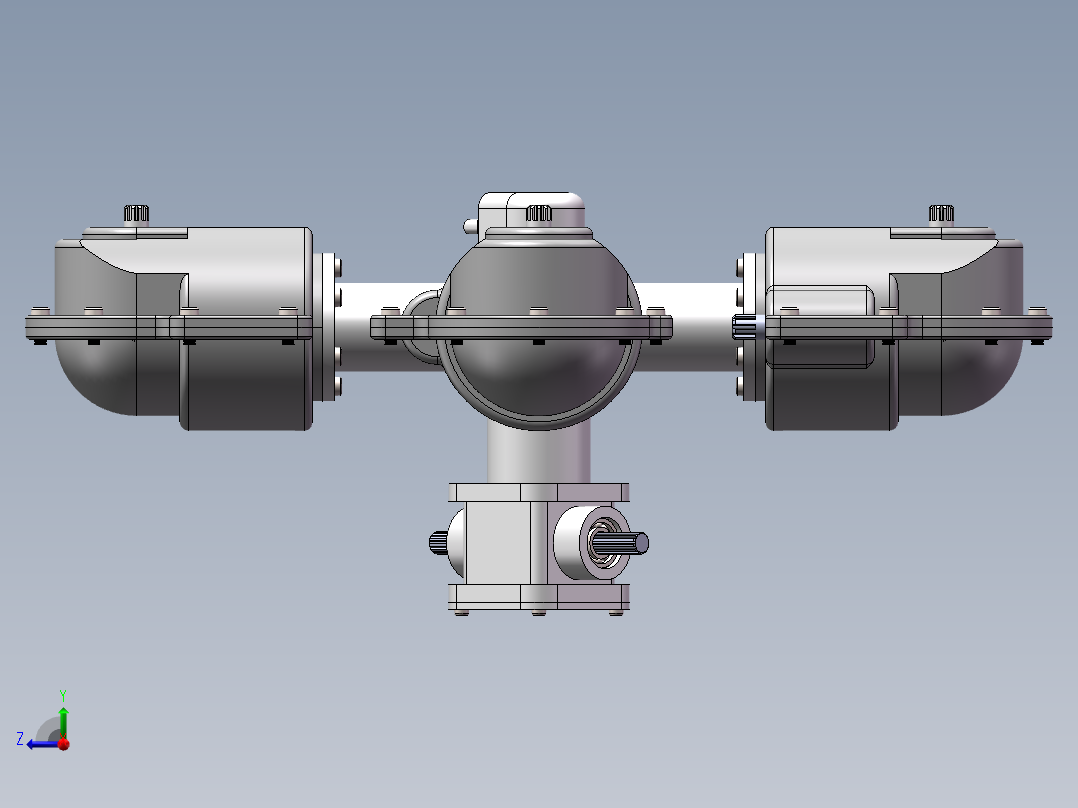 变速机模型右视图