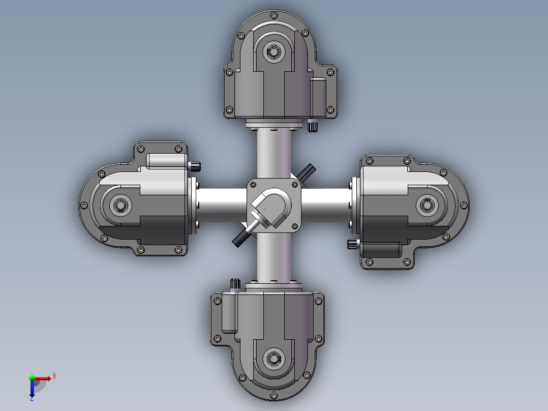 变速机模型俯视图