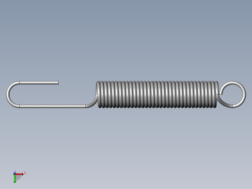 异形弹簧-96605K340_GALV SPRING-TEMPERED STL EXTENSION SPRING前视缩略图