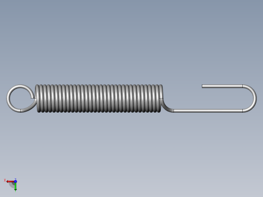 异形弹簧-96605K340_GALV SPRING-TEMPERED STL EXTENSION SPRING后视缩略图