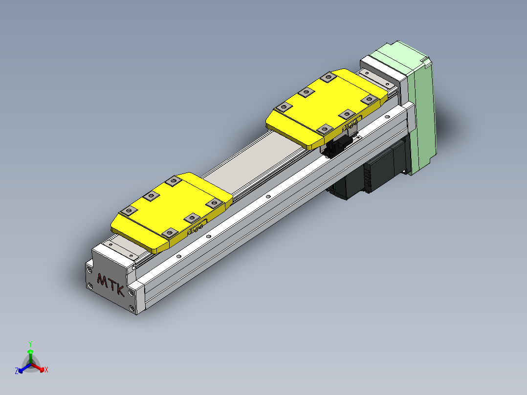 GTH内嵌丝杆全封闭GTH8S-BM-200W主视图